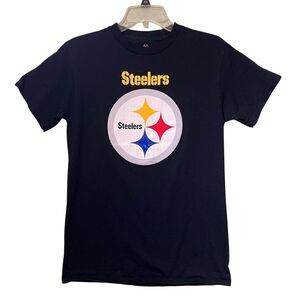 Pittsburgh Steelers Shirt Women's Sm Black NFL Football Short Sleeve Cotton Tee